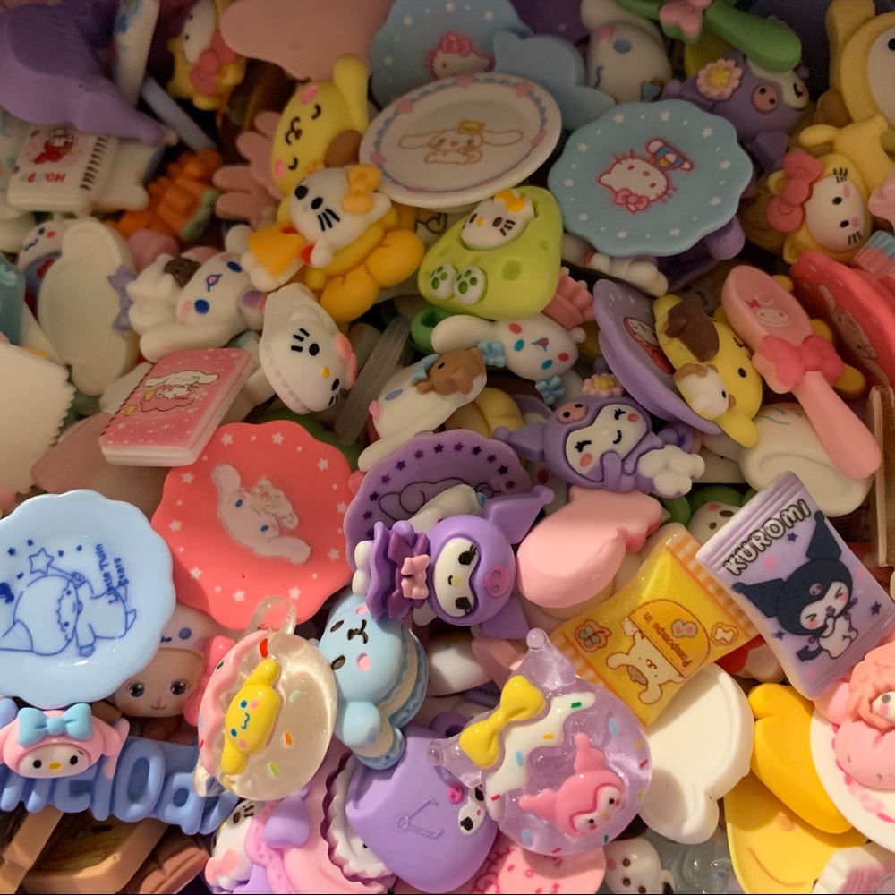 Scoop of 30 Hello Kitty Sanrio Inspired Charms for DIYs
